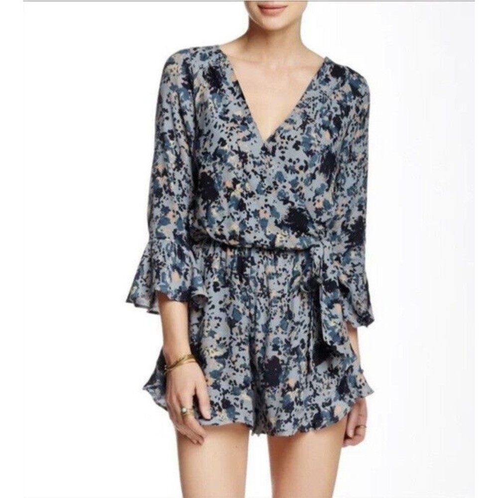 Free People All The Right Ruffles Romper Size Small